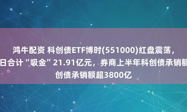 鸿牛配资 科创债ETF博时(551000)红盘震荡,近5个交易日合计“吸金”21.91亿元,券商上半年科创债承销额超3800亿